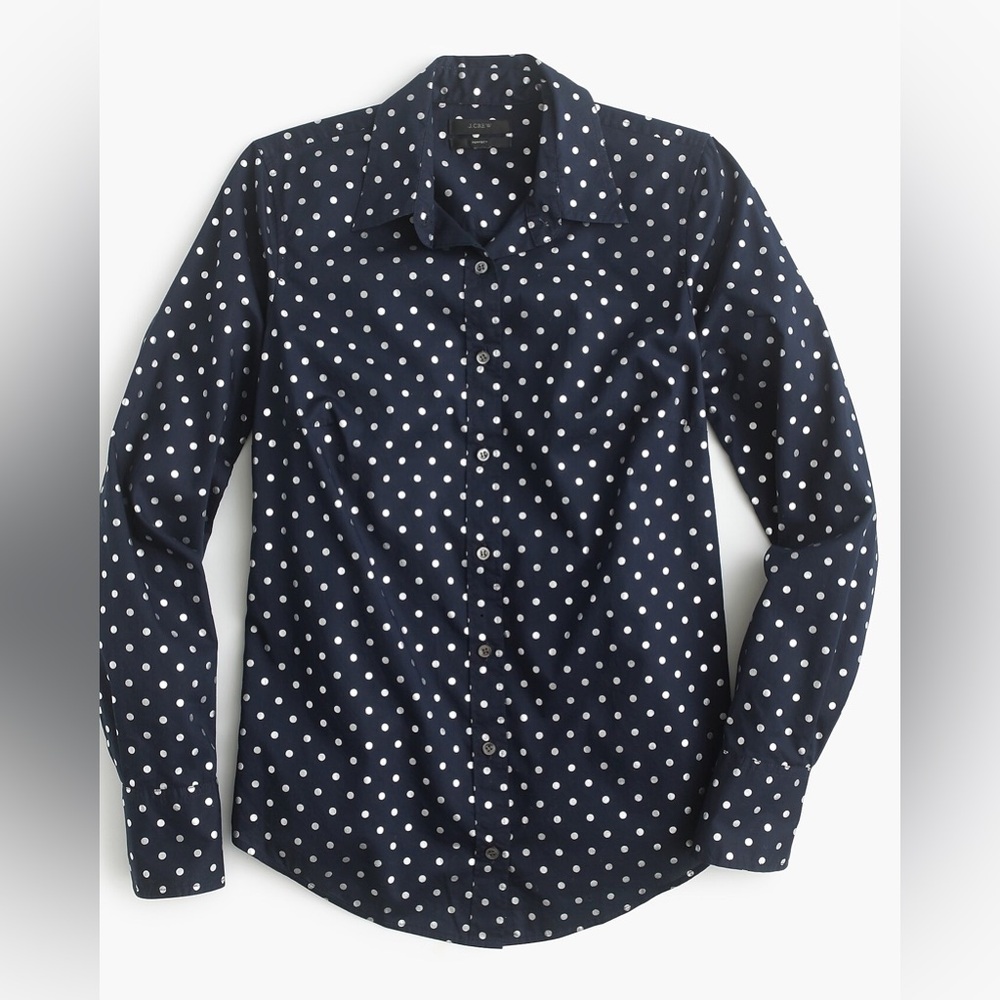 JCrew Foil Dot Shirt